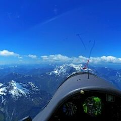 Flugwegposition um 11:31:04: Aufgenommen in der Nähe von Gemeinde Weißbach bei Lofer, 5093, Österreich in 2721 Meter